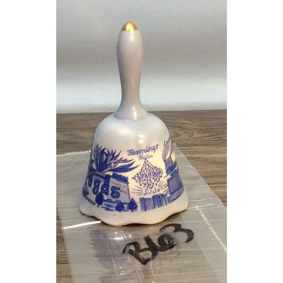 Vintage Flamingo Hilton Stardust Collectible Souvenir By Schiff Bell 5” - Picture 5 of 5